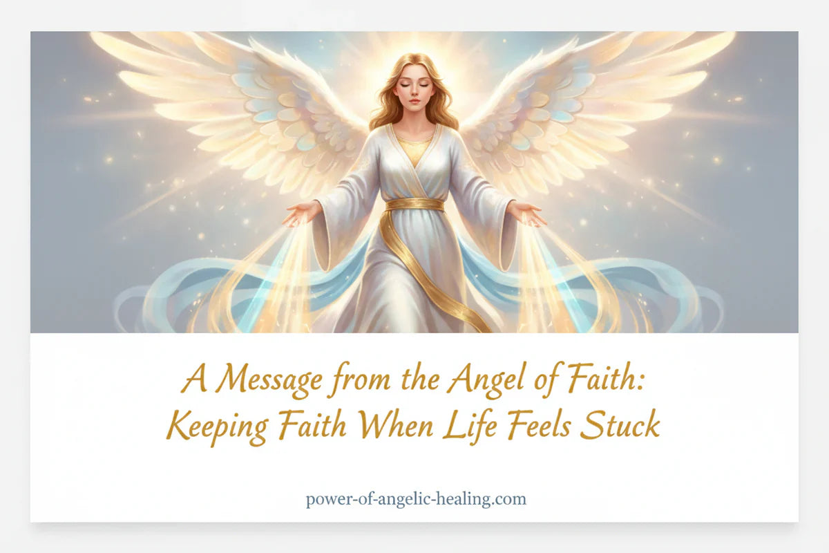 A Message from the Angel of Faith: Keeping Faith When Life Feels Stuck.