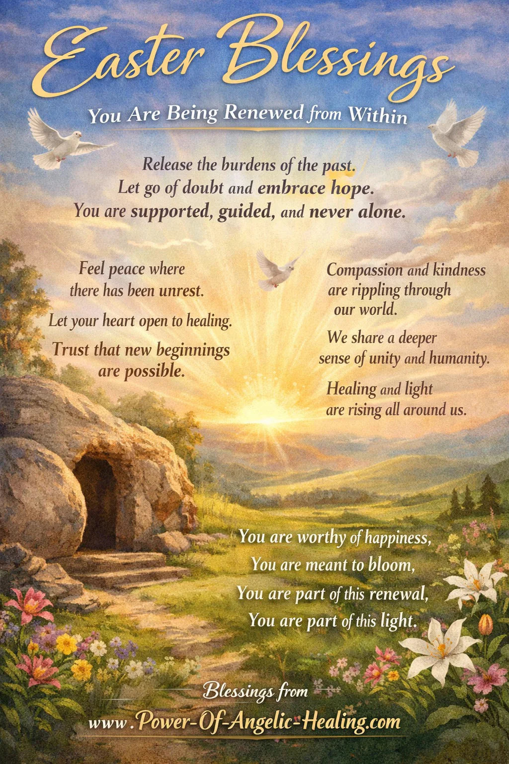 Easter Sunday Message: Renewal, Healing & New Beginnings.