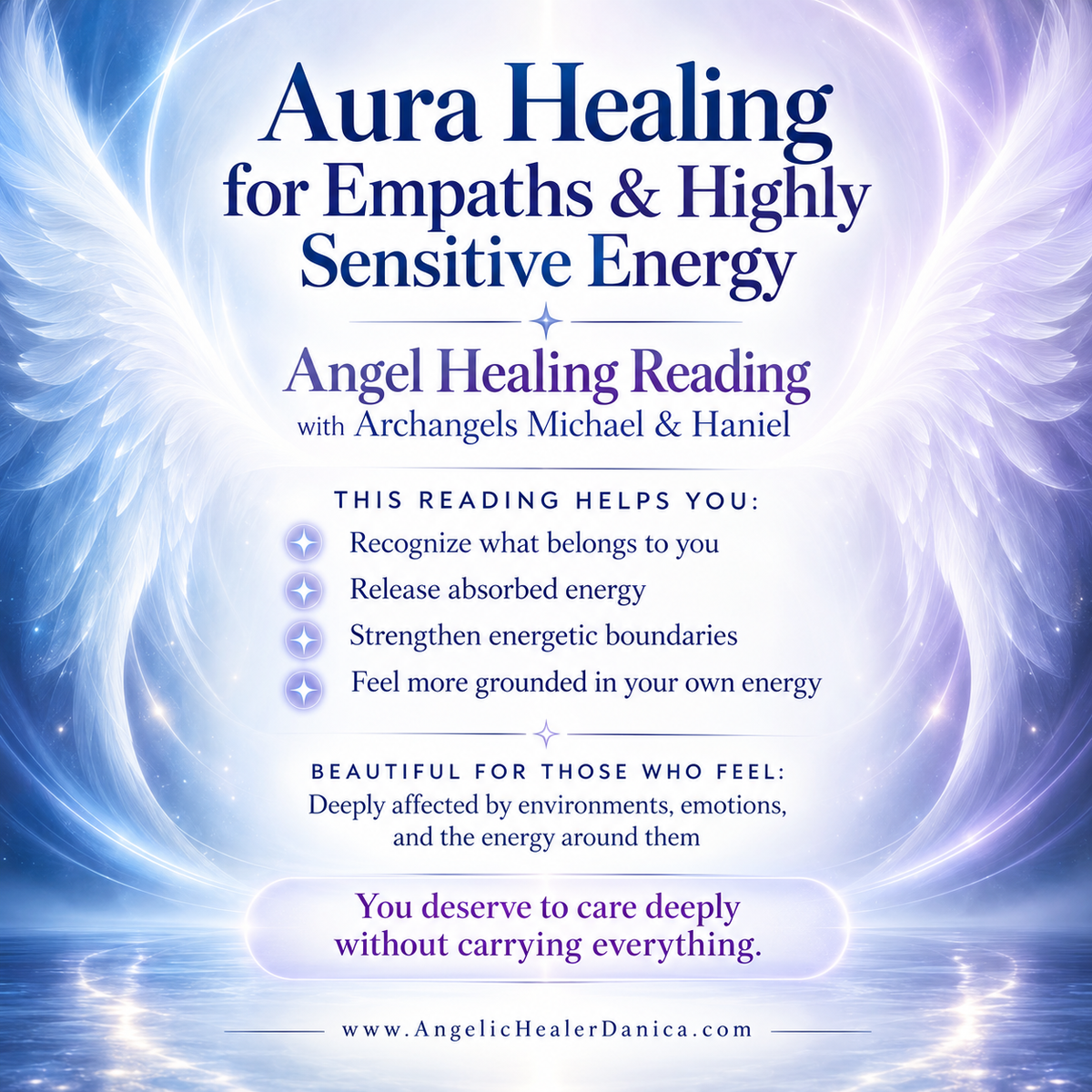 Aura Healing for Empaths & Highly Sensitive Energy. Angel Healing Reading with Archangels Michael & Haniel