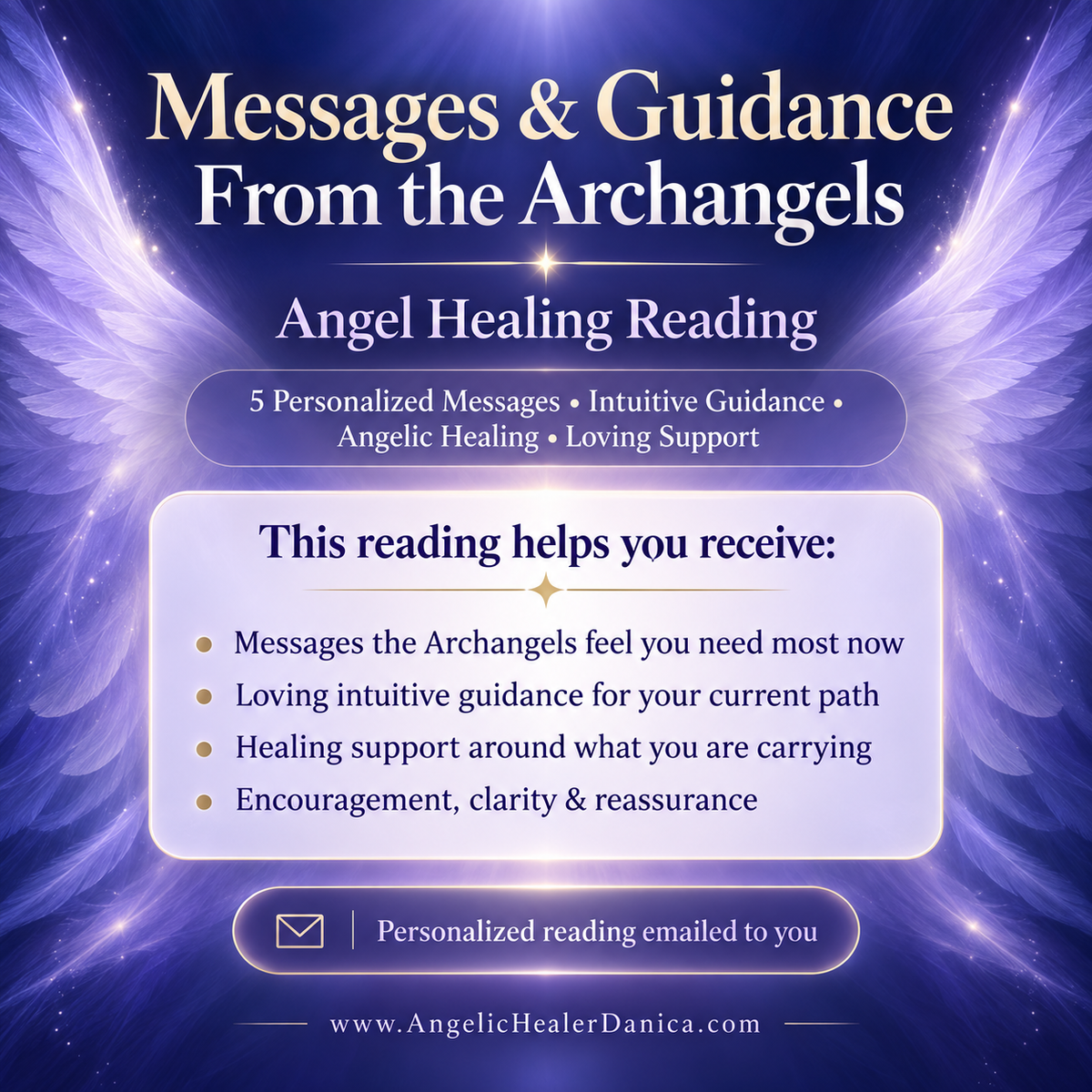 Messages From the Archangels. Angel Healing Reading. Five Personal Messages • Intuitive Guidance • Healing • Clarity