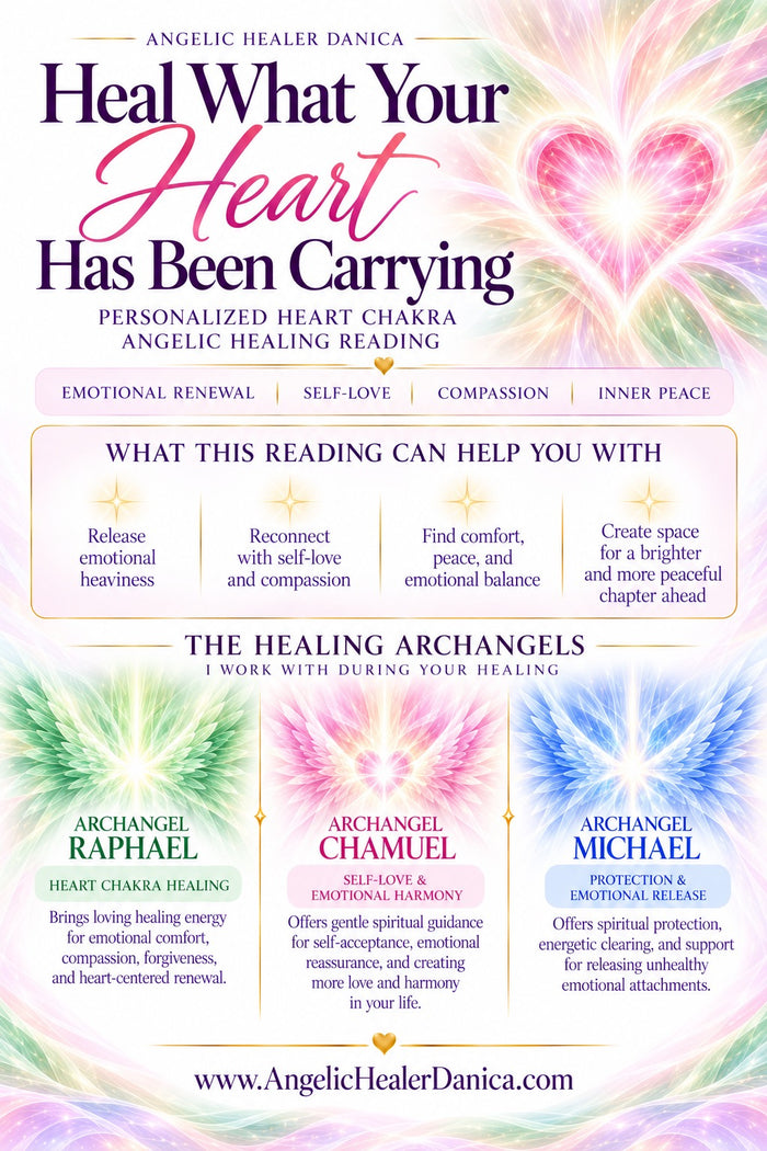 Heal What Your Heart Has Been Carrying. Heart Chakra Angelic Healing Reading