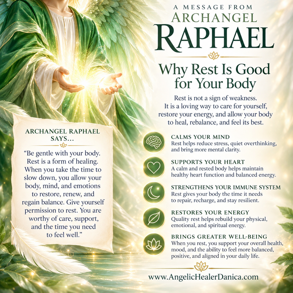 Why Rest Is Good for Your Body — A Message From Archangel Raphael