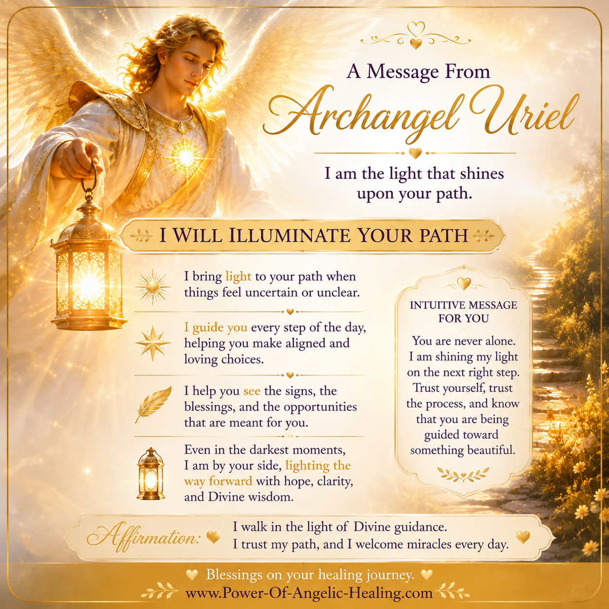 ✨ I Will Illuminate Your Path. A Message From Archangel Uriel