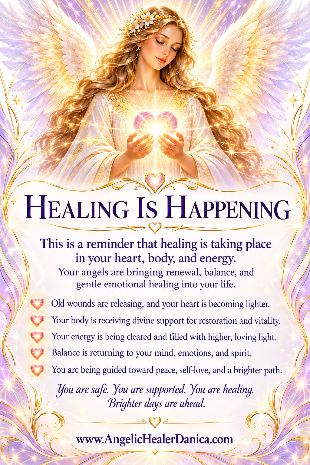 Healing Is Happening — A Gentle Message From Your Heavenly Angels 🤍✨