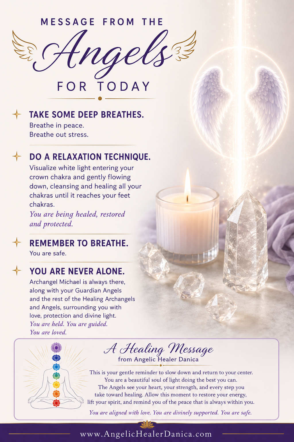 Message From the Angels for Today: Breathe, Release & Receive Healing