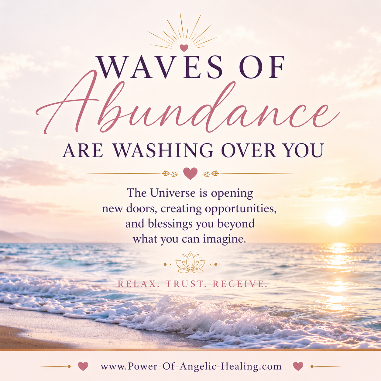 Waves of Abundance Are Washing Over You ✨