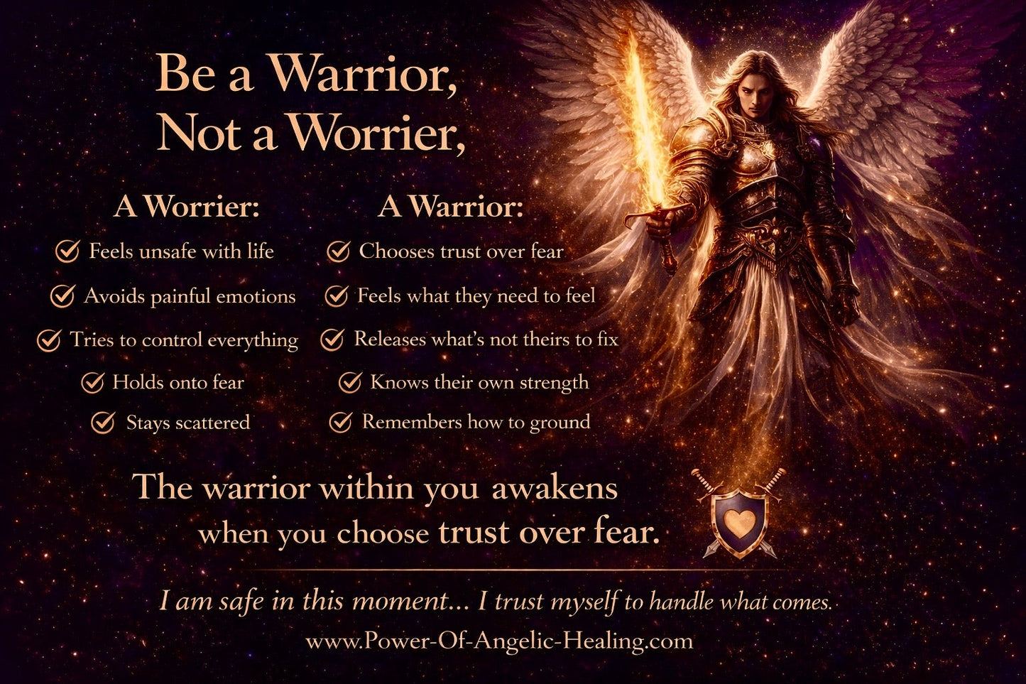 Be a Warrior, Not a Worrier  Returning to Your Strength with Archangel Michael