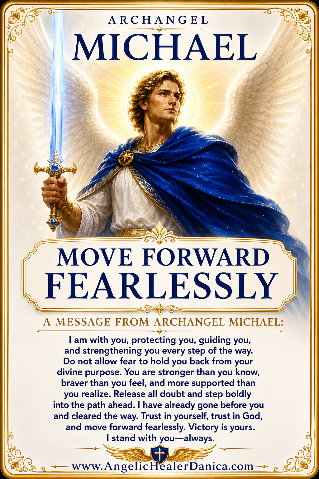 Move Forward Fearlessly. A Message from Archangel Michael