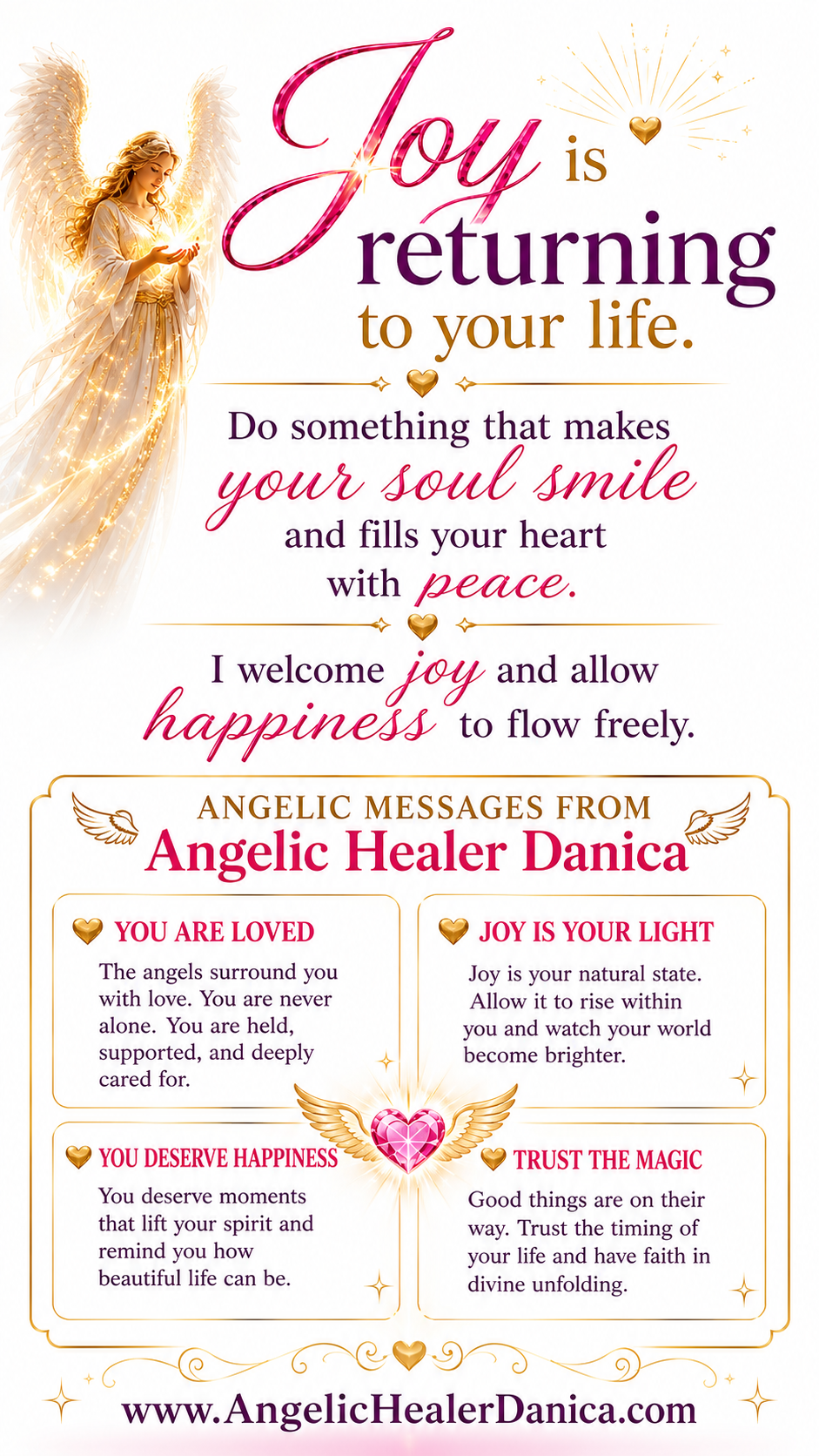 Joy Is Returning to Your Life