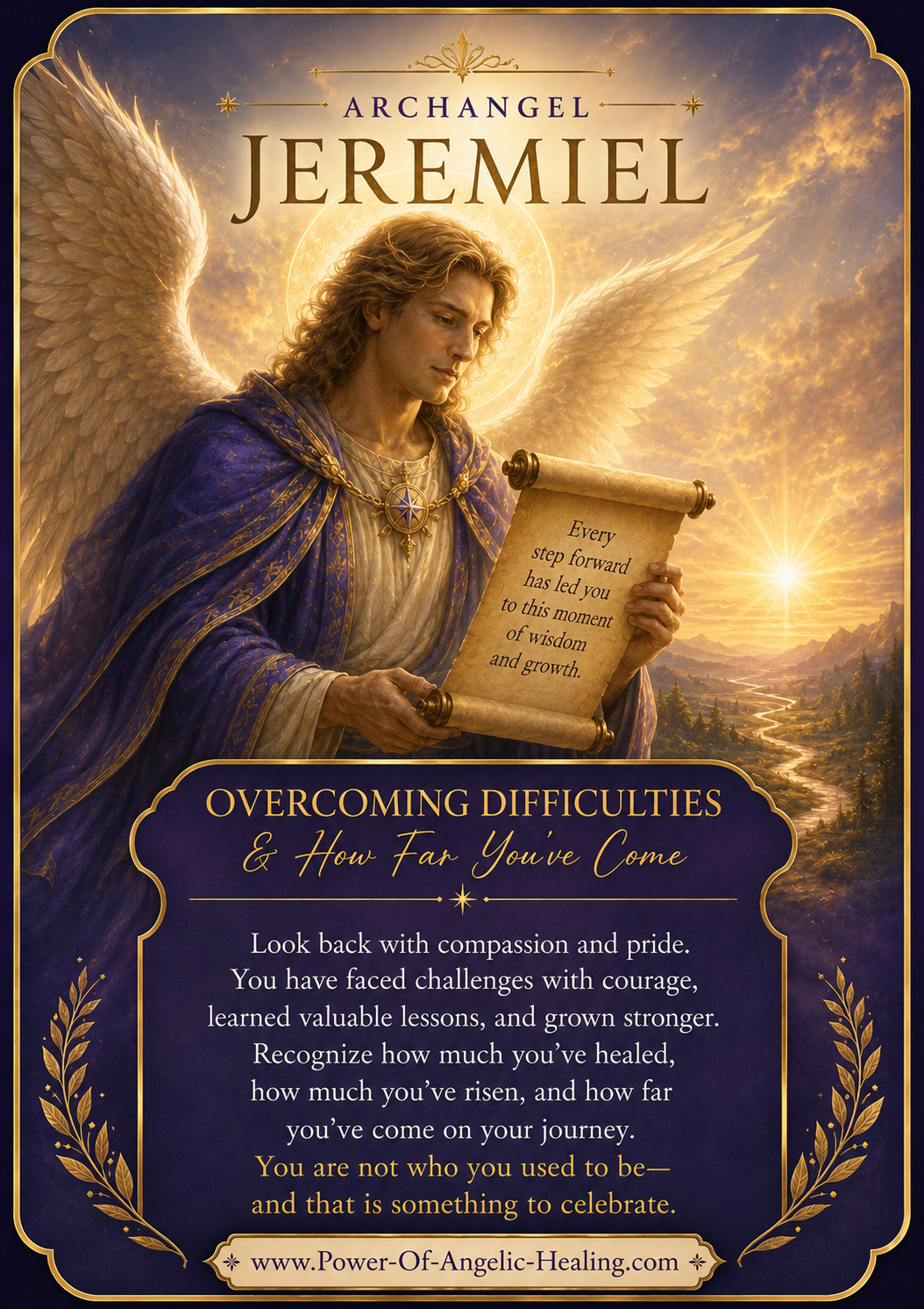 Archangel Jeremiel: Overcoming Difficulties & Honoring How Far You’ve Come