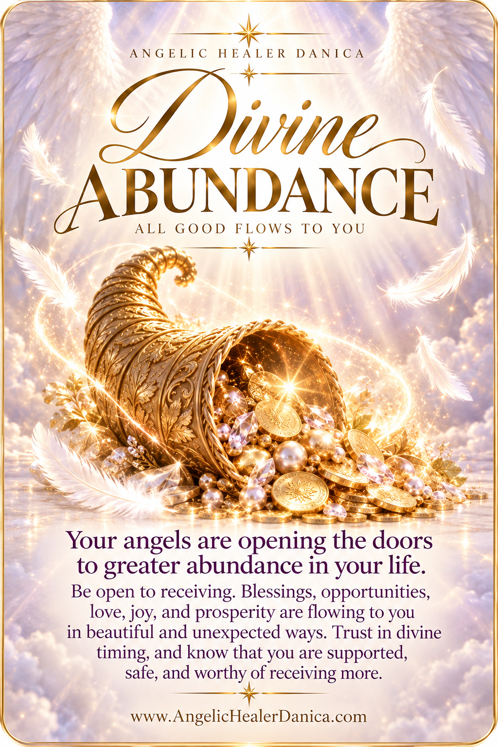 Divine Abundance Is Flowing to You