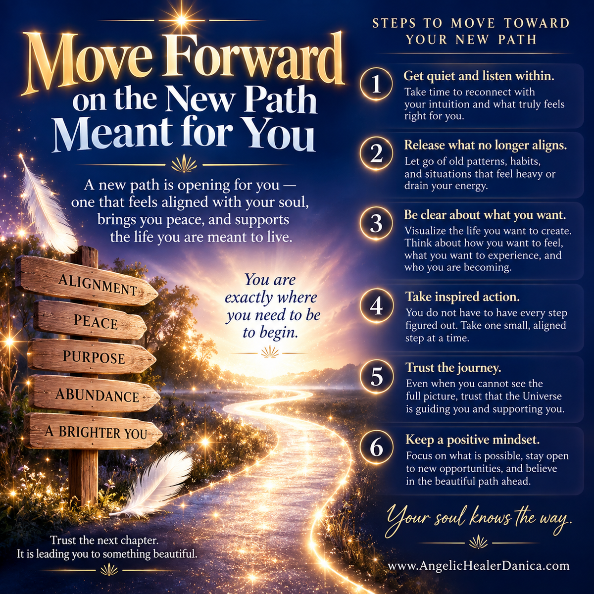 Move Forward on the New Path Meant for You