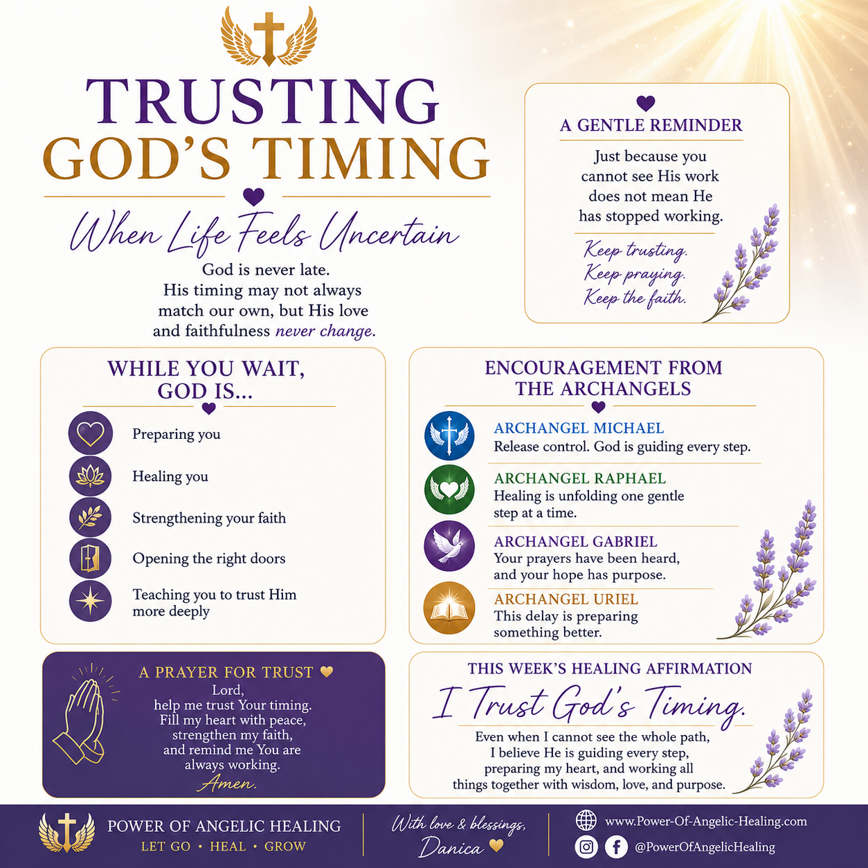 Trusting God's Timing When Life Feels Uncertain. Finding Peace While You Wait for What God Is Preparing.