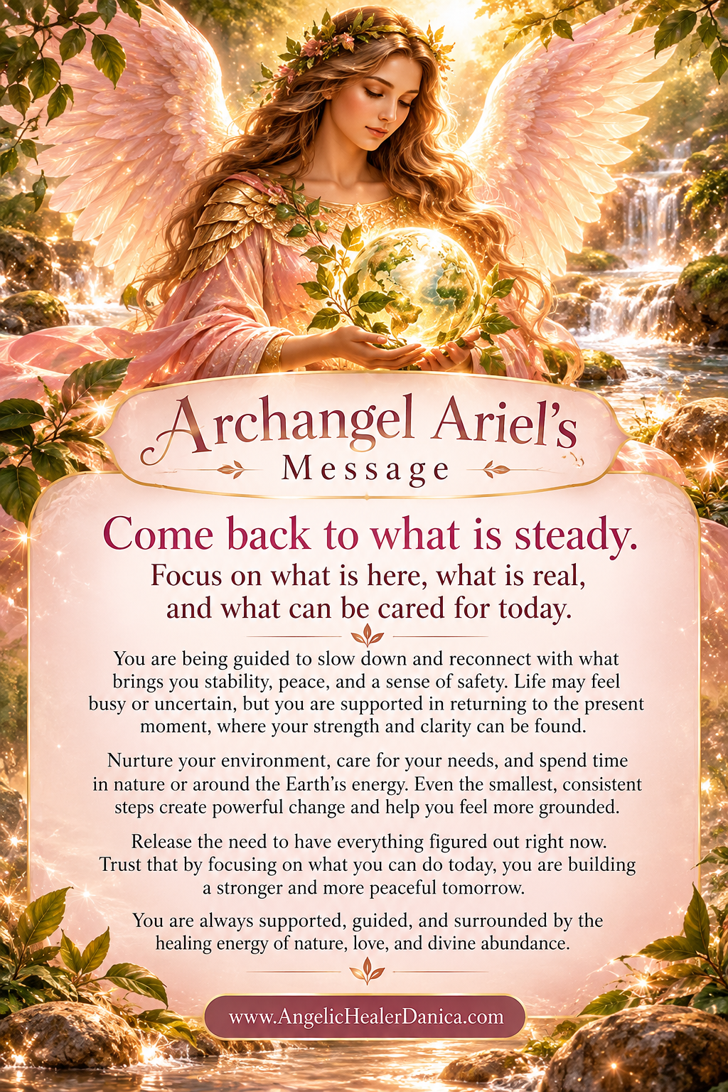 Archangel Ariel’s Message: Come Back to What Is Steady