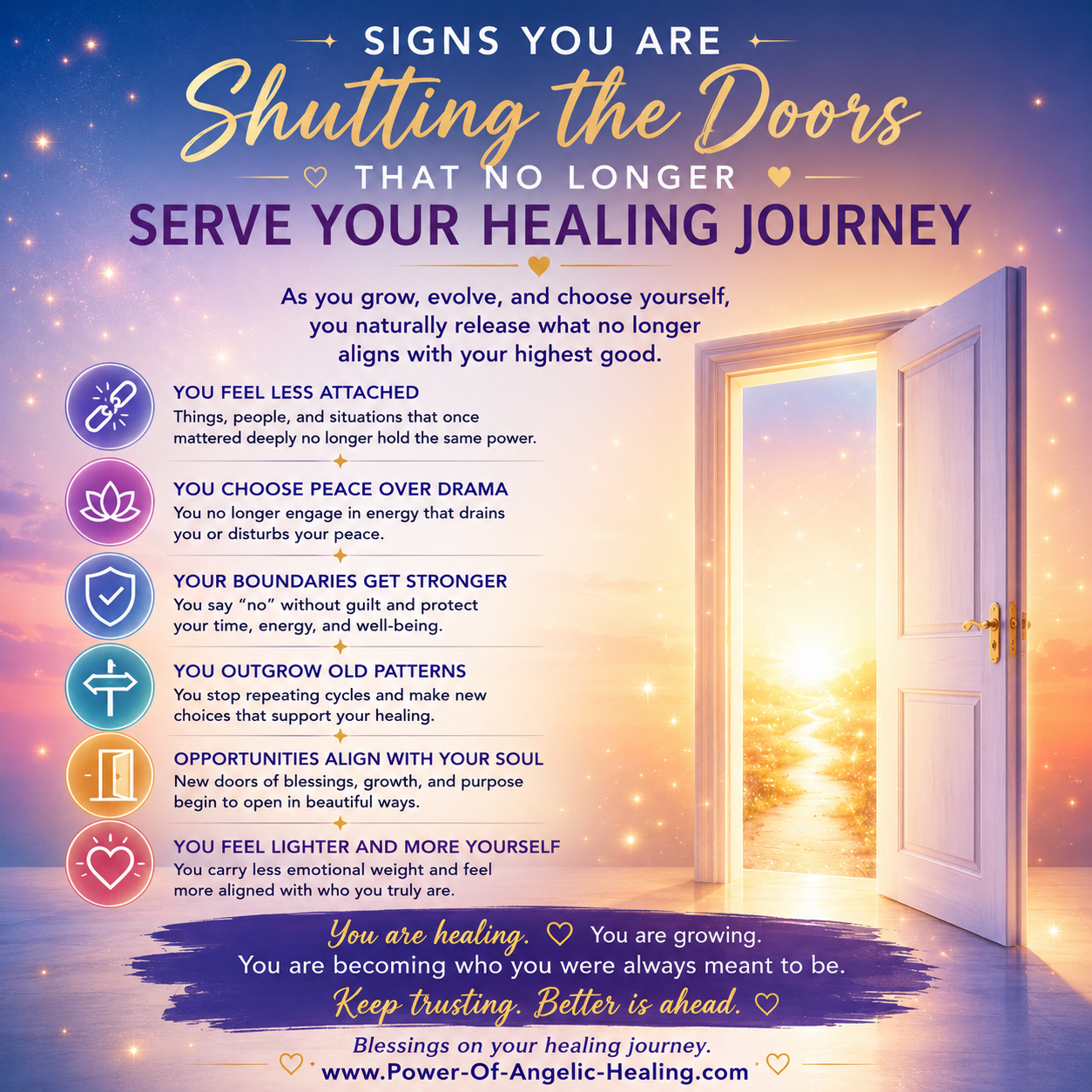 Signs You Are Shutting the Doors That No Longer Serve Your Healing Journey
