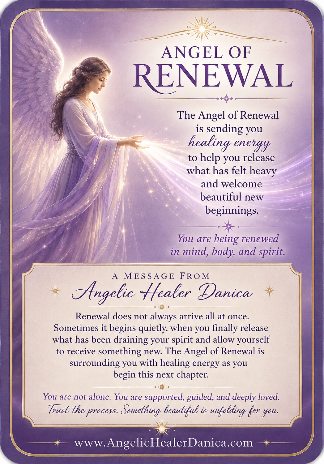 Angel of Renewal: A New Chapter Is Beginning