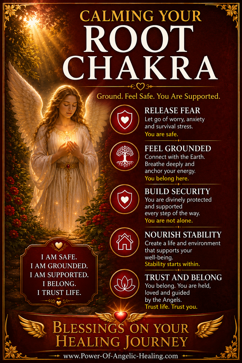 Calming Your Root Chakra ✨  Returning to Safety, Stability & Emotional Grounding
