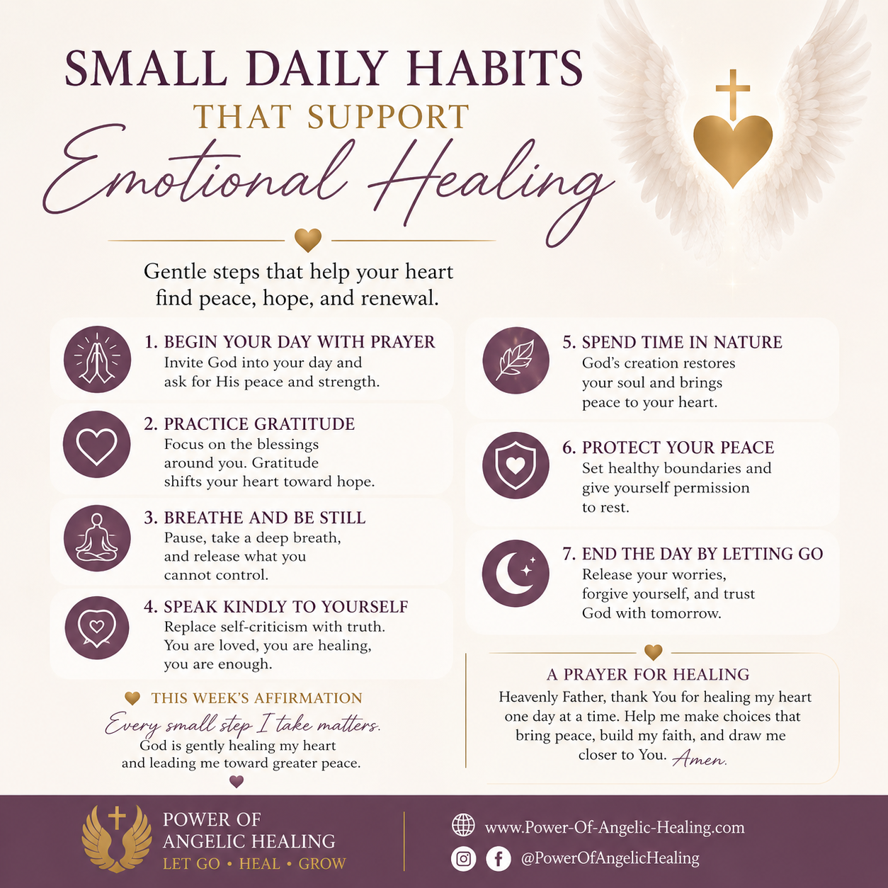 Small Daily Habits That Support Emotional Healing. Gentle Steps That Help Your Heart Find Peace, Hope, and Renewal.