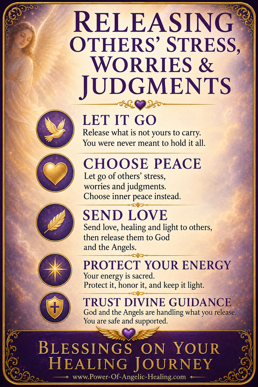 Releasing Others’ Stress, Worries & Judgments ✨  Protecting Your Energy & Returning to Inner Peace