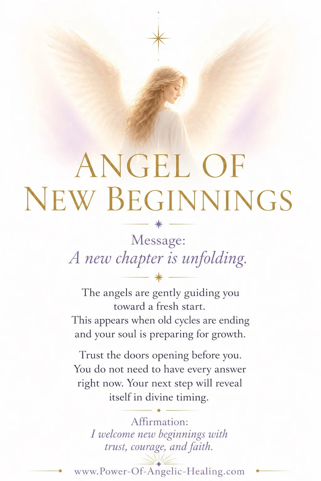 Angel of New Beginnings