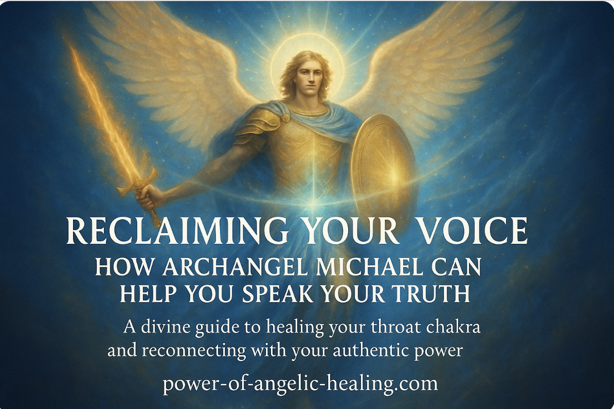 Reclaiming Your Voice: How Archangel Michael Can Help You Speak Your Truth  A divine guide to healing your throat chakra and reconnecting with your authentic power.