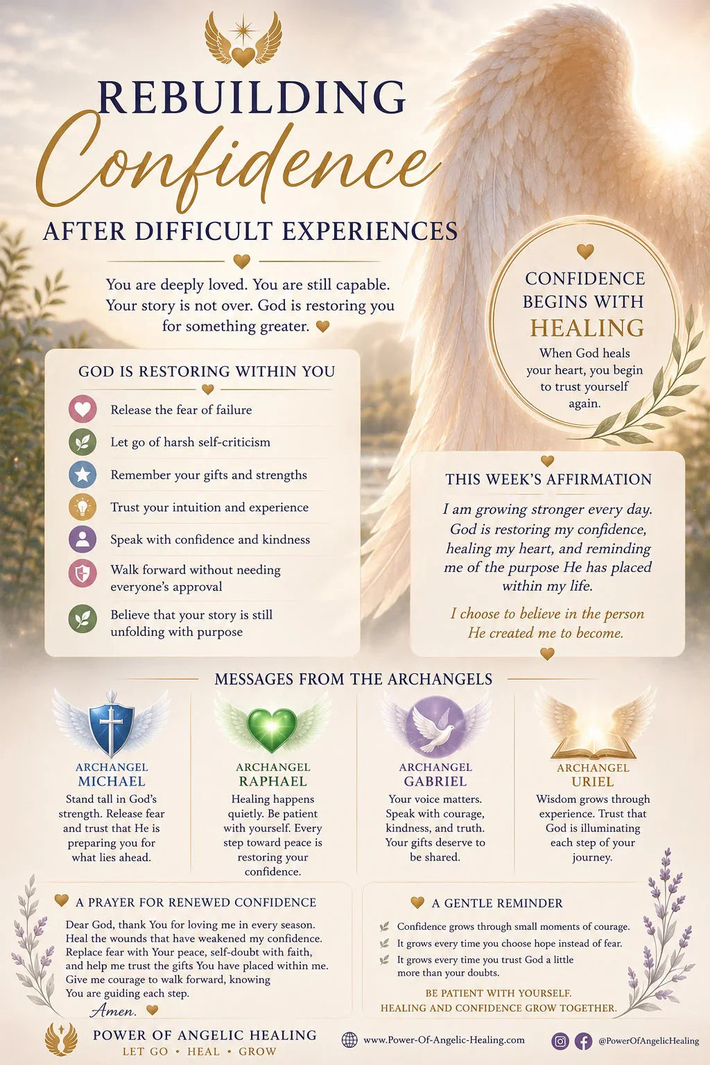 Rebuilding Confidence After Difficult Experiences. Letting God Restore the Strength That Has Always Lived Within You.