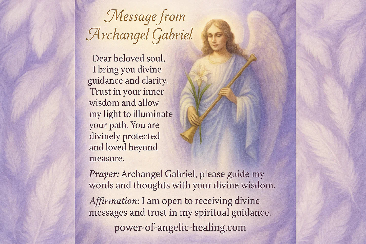 Trust the Divine Guidance of Archangel Gabriel