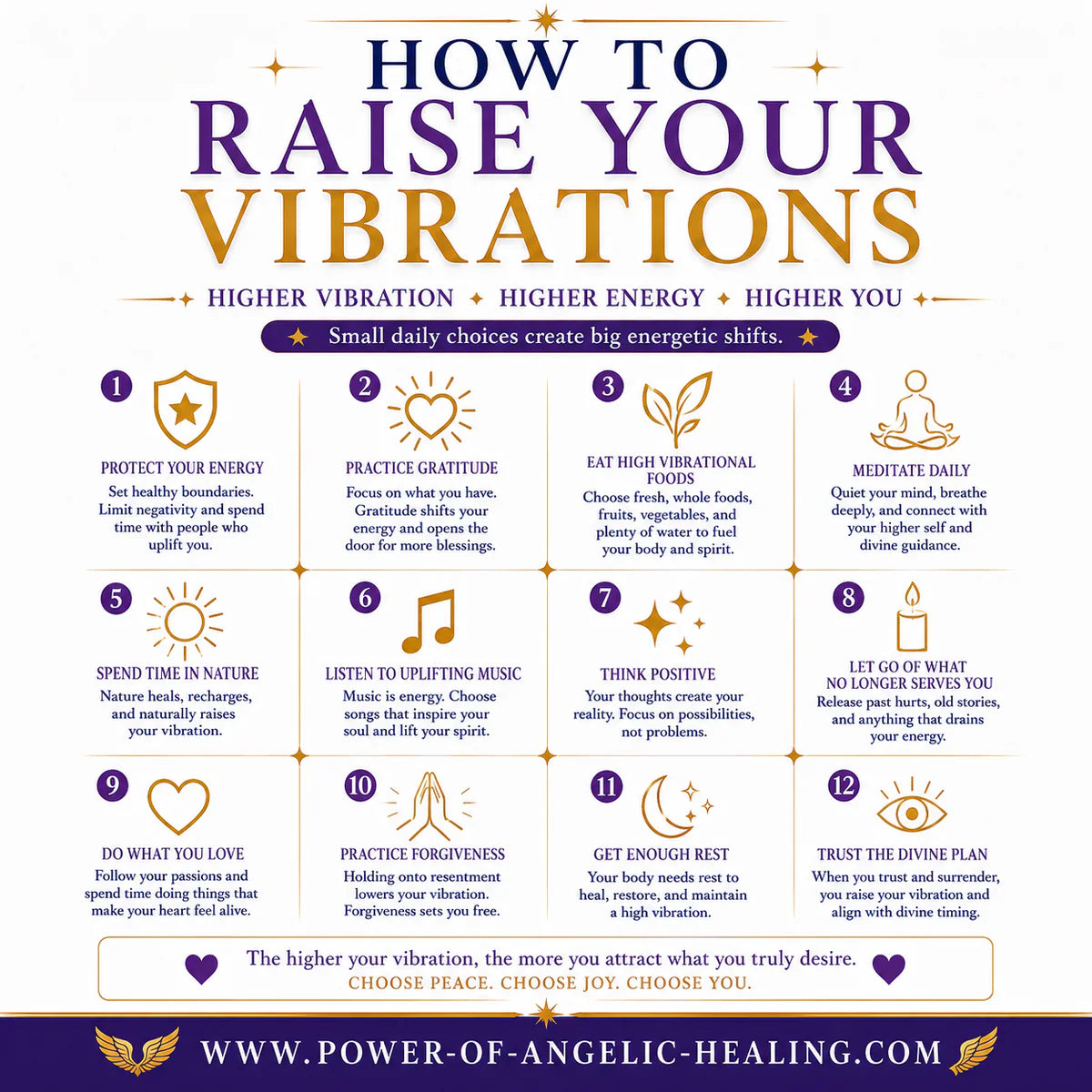 How to Raise Your Vibrations. Small Daily Choices Create Big Energetic Shifts