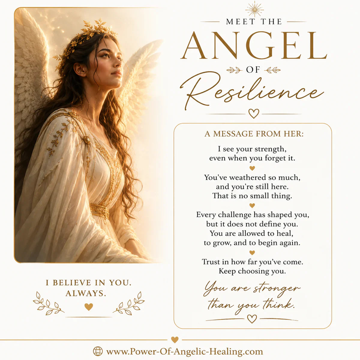Meet the Angel of Resilience. A Gentle Reminder That You Are Stronger Than You Think