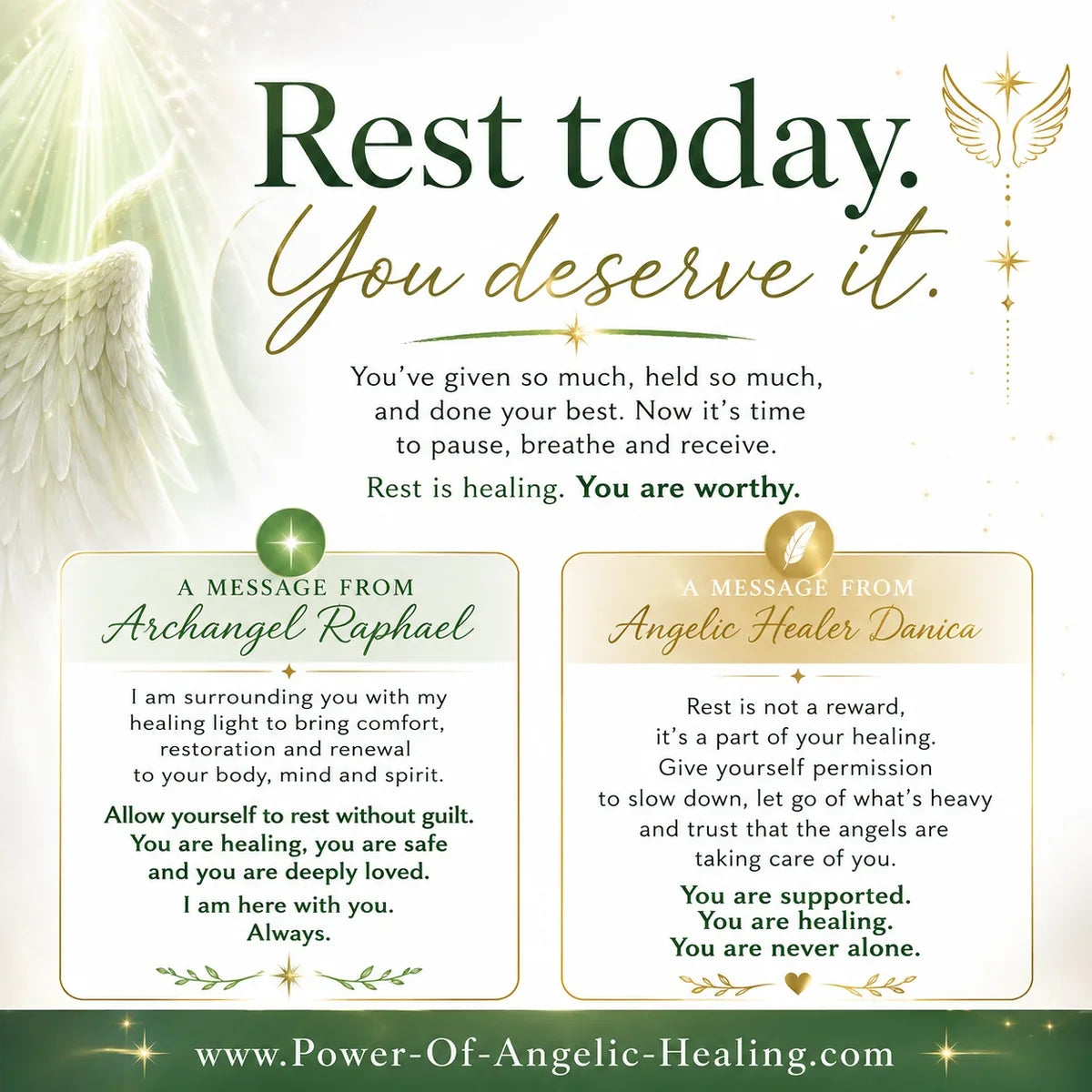 Rest Today. You Deserve It.