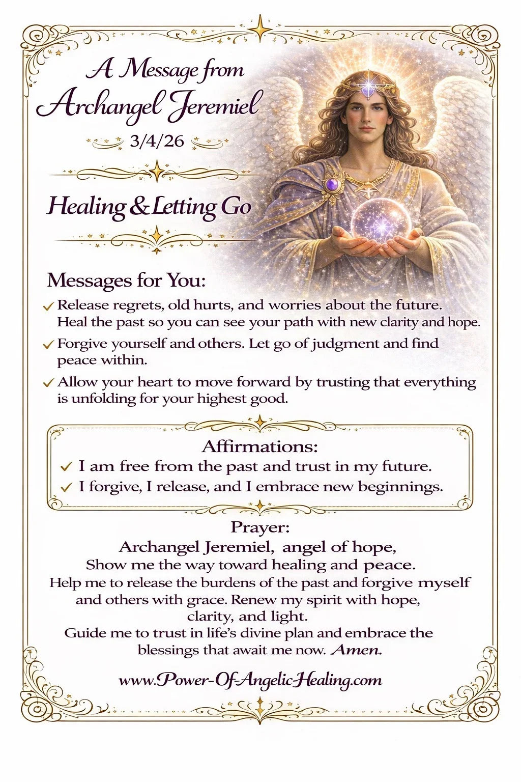 Releasing the Past & Opening to the Blessings Ahead