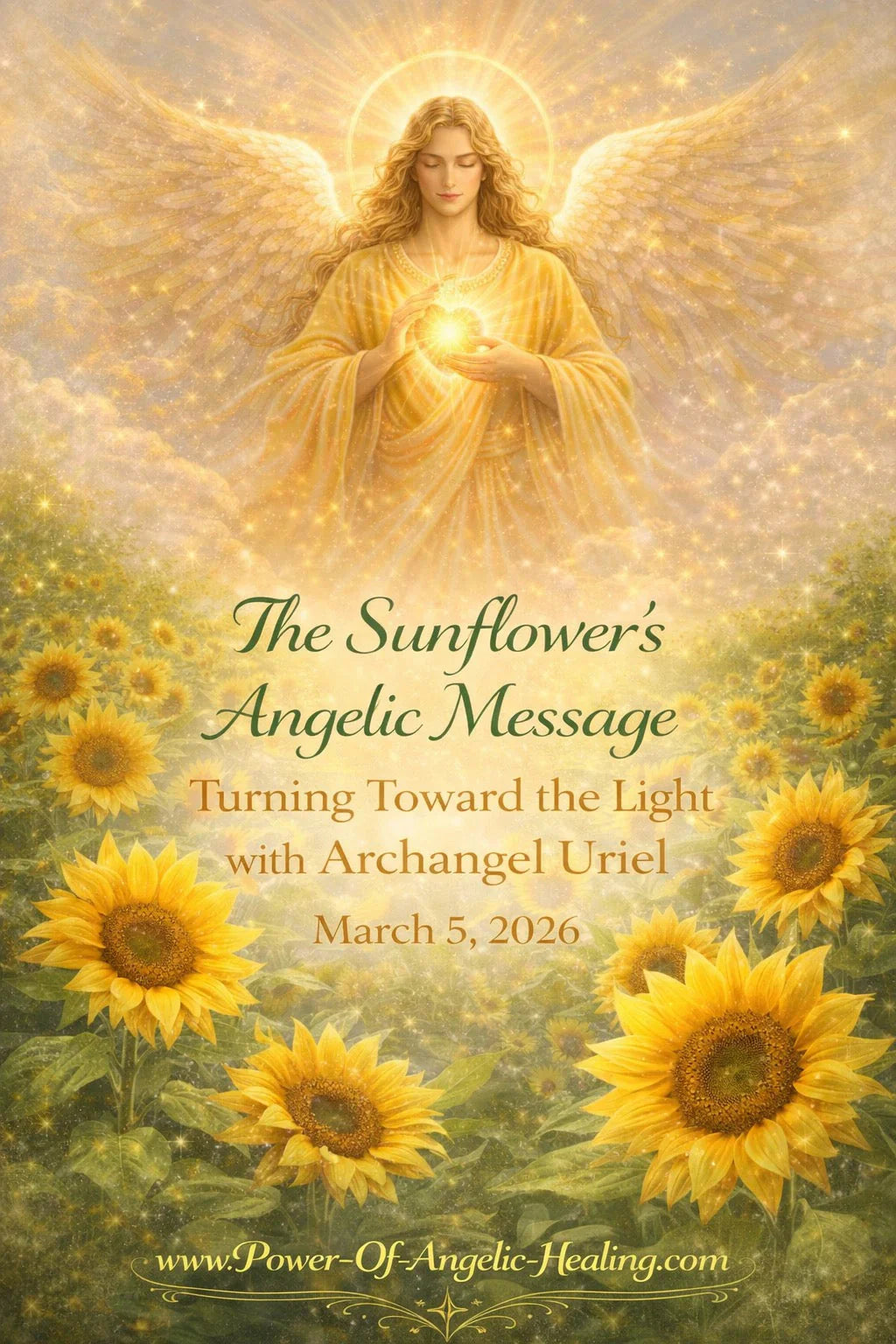 🌻 The Sunflower’s Angelic Message for 3•5•2026-Turning Toward the Light with Archangel Uriel