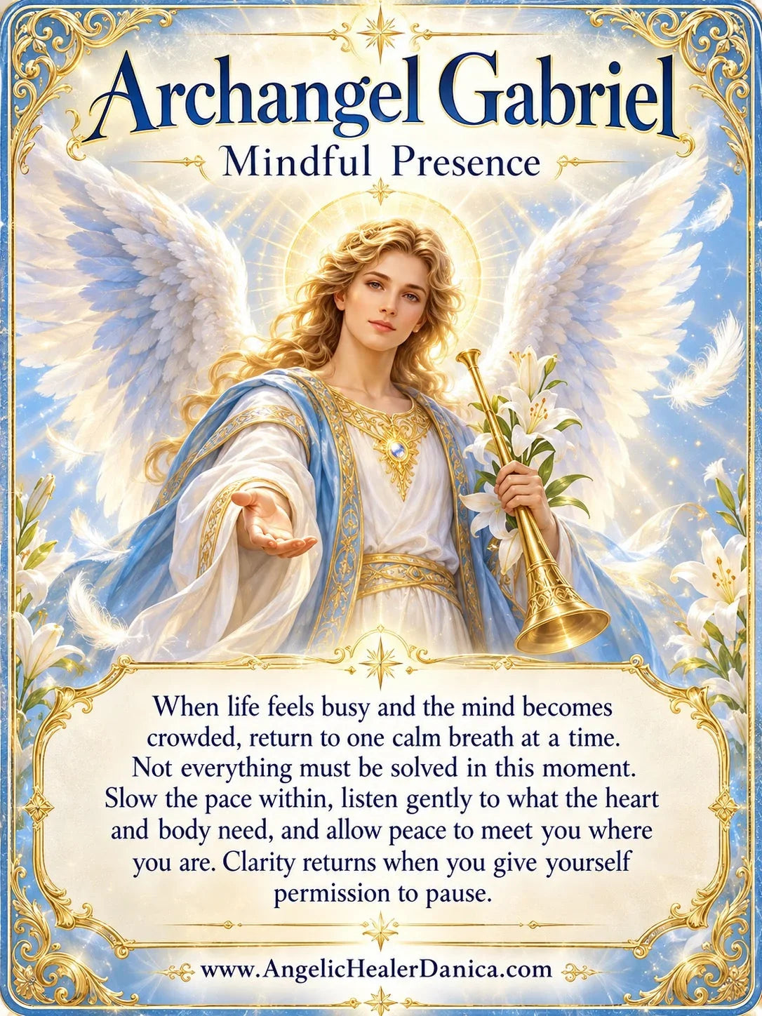 Archangel Gabriel: Staying Mindful When Life Feels Busy and Stressful