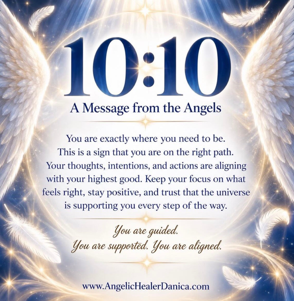 🪽✨ 10:10 — A Loving Message From Your Angels: You Are Guided, Supported & Aligned.
