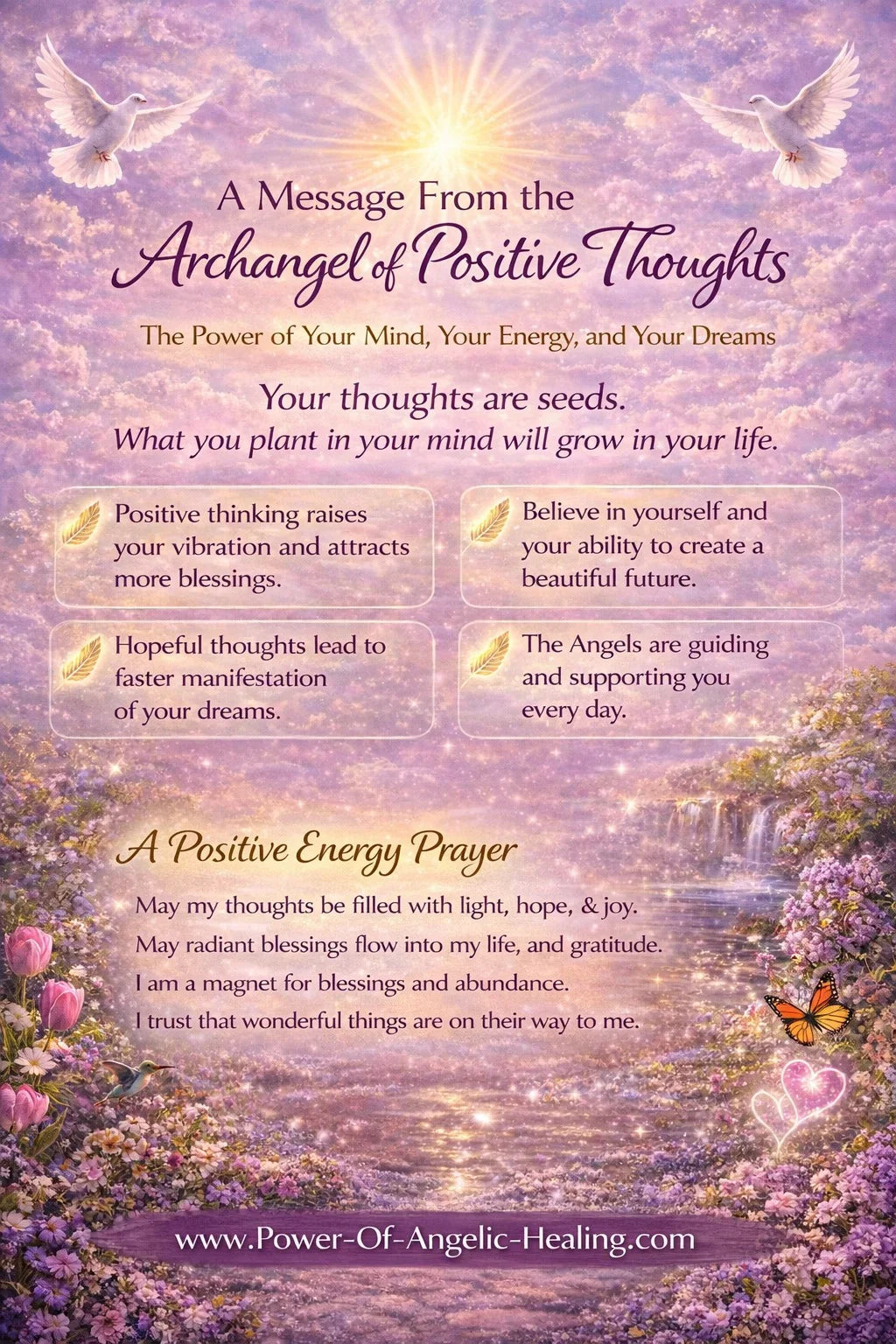 A Message From the Archangel of Positive Thoughts The Power of Your Mind, Your Energy, and Your Dreams By Spiritual Intuitive Danica