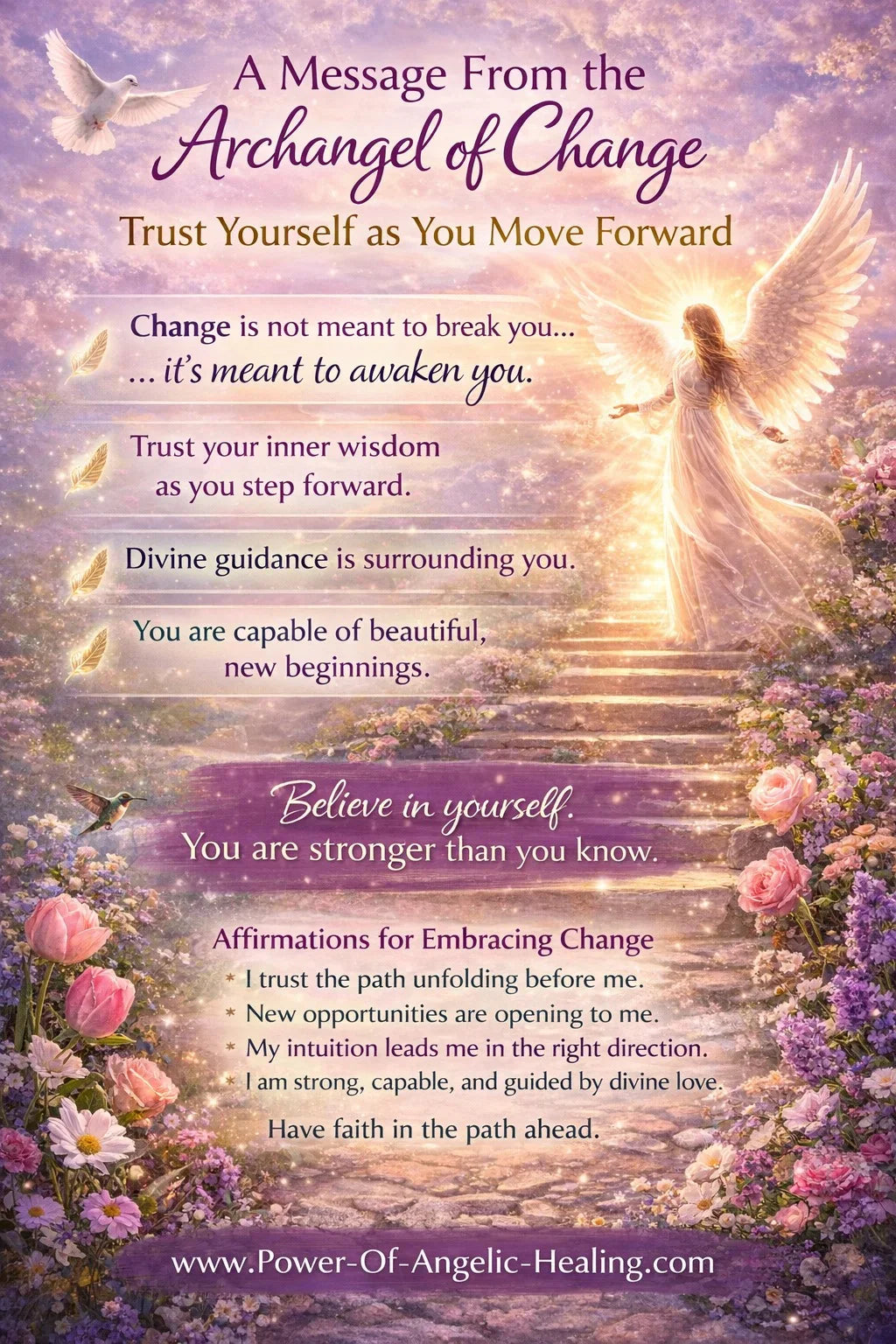 A Message From the Archangel of Change Trusting Yourself as You Move Forward By Spiritual Intuitive Danica