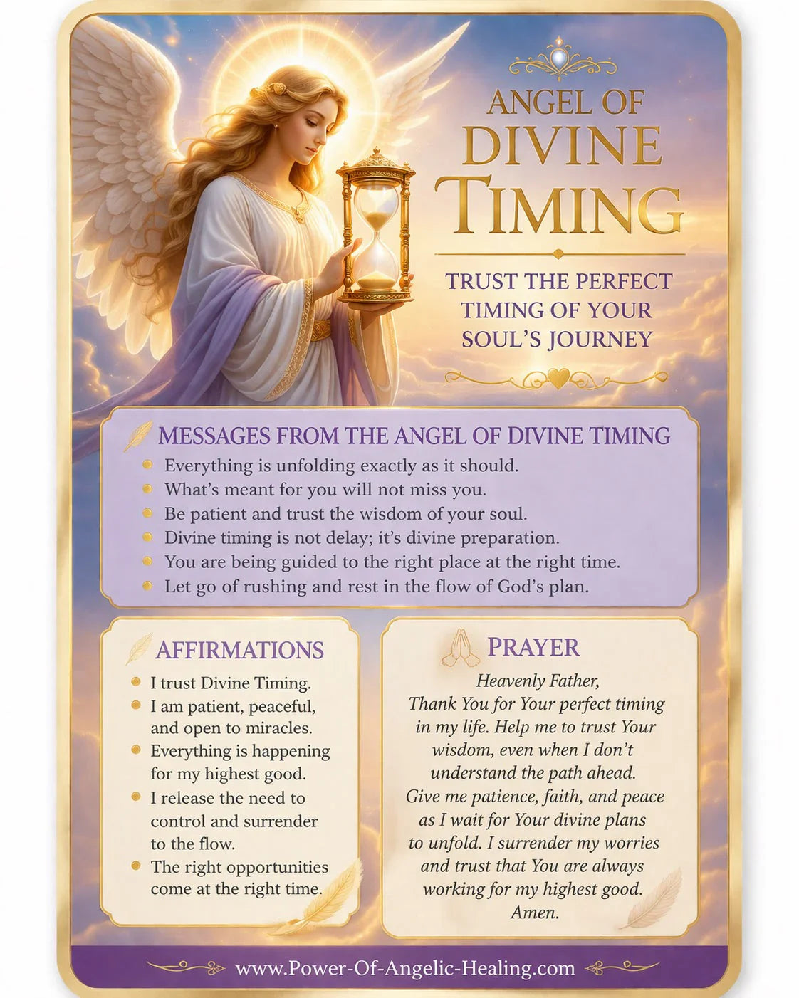Angel of Divine Timing✨Trusting the Unfolding of Your Journey