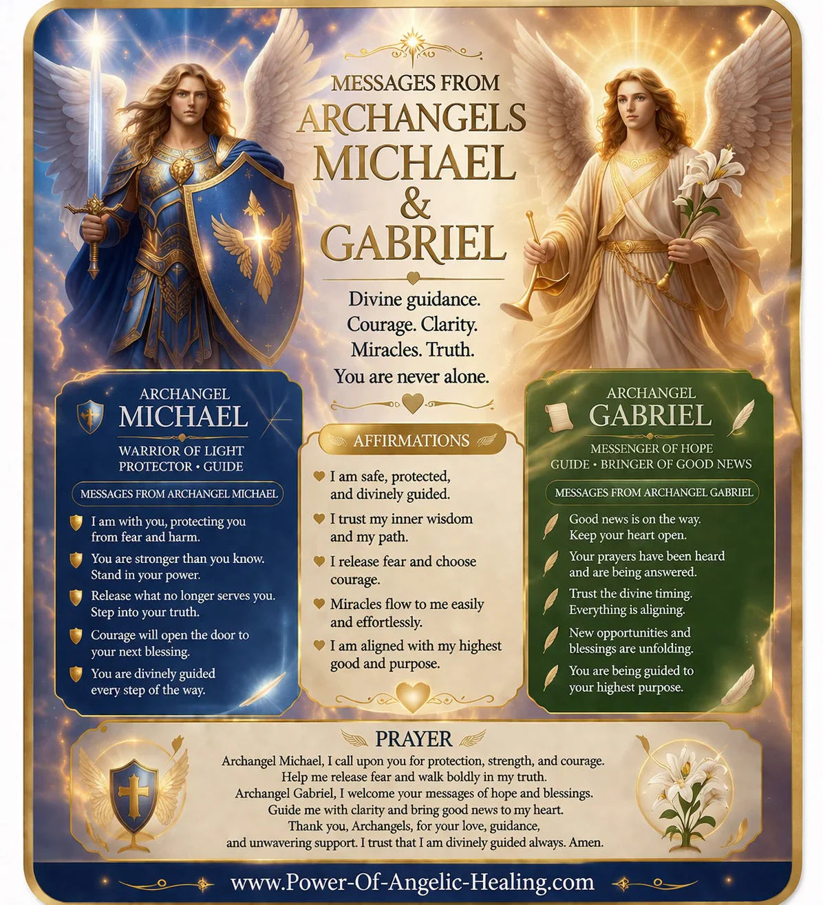 Messages from Archangels Michael & Gabriel✨Protection, Guidance, and Divine Communication