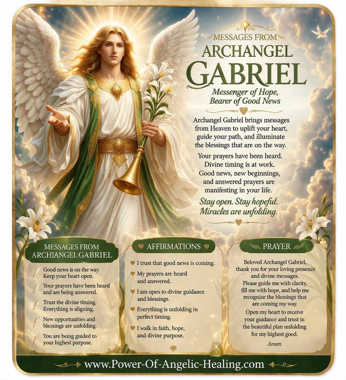 Messages from Archangel Gabriel✨Hope, Divine Timing, and Good News on the Way