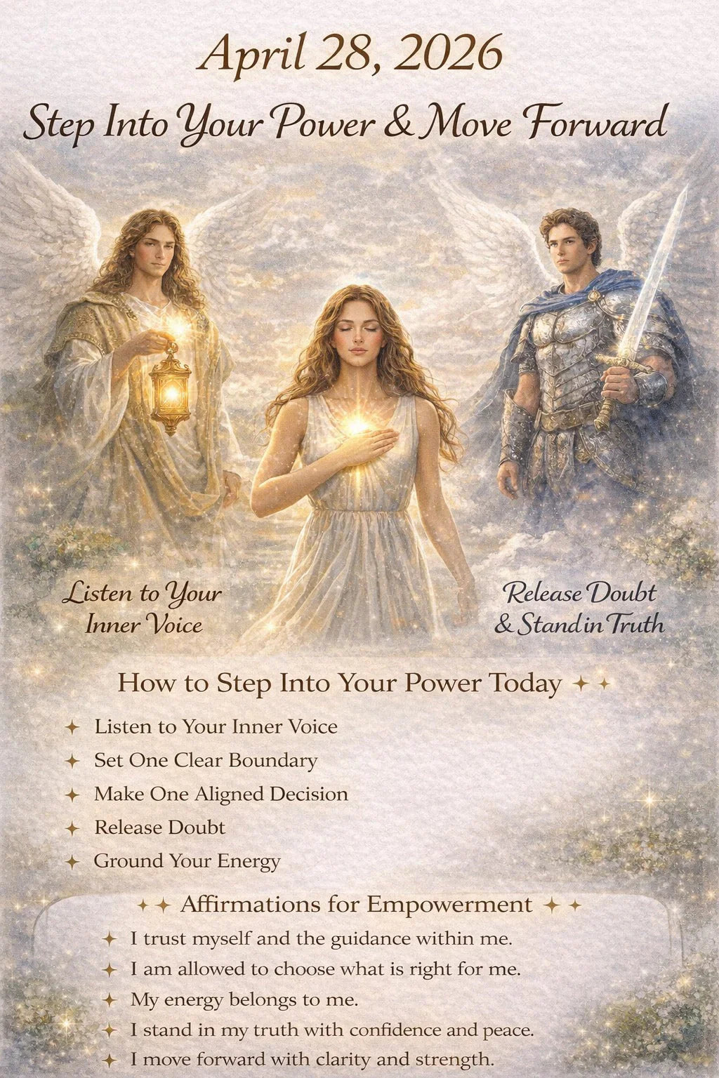 Archangel Guidance for April 28 ✨ Step Into Your Power