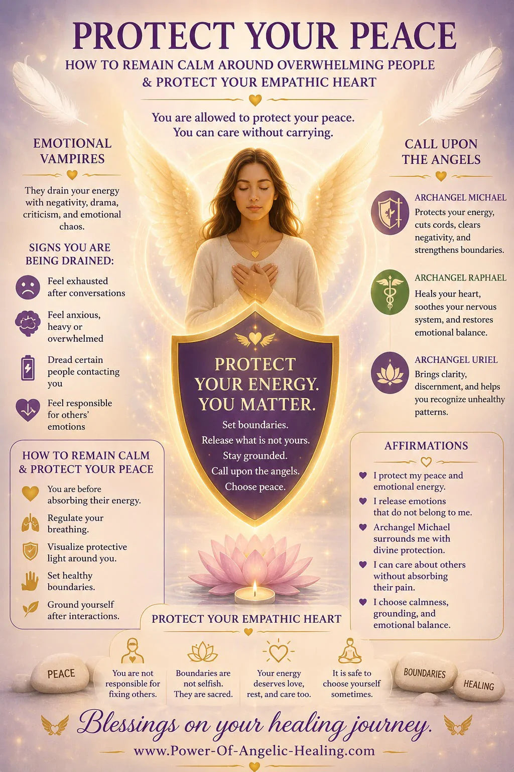 Protecting Your Peace ✨ How to Remain Calm Around Overwhelming Energy & Emotional Vampires