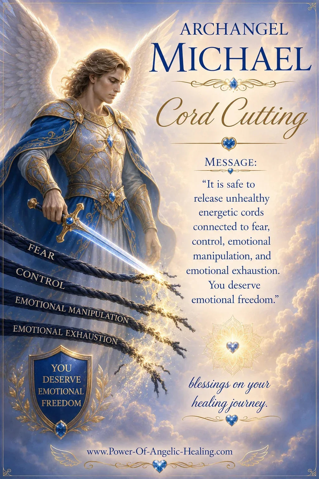 Archangel Michael-Releasing Fear, Emotional Exhaustion & Unhealthy Energetic Attachments