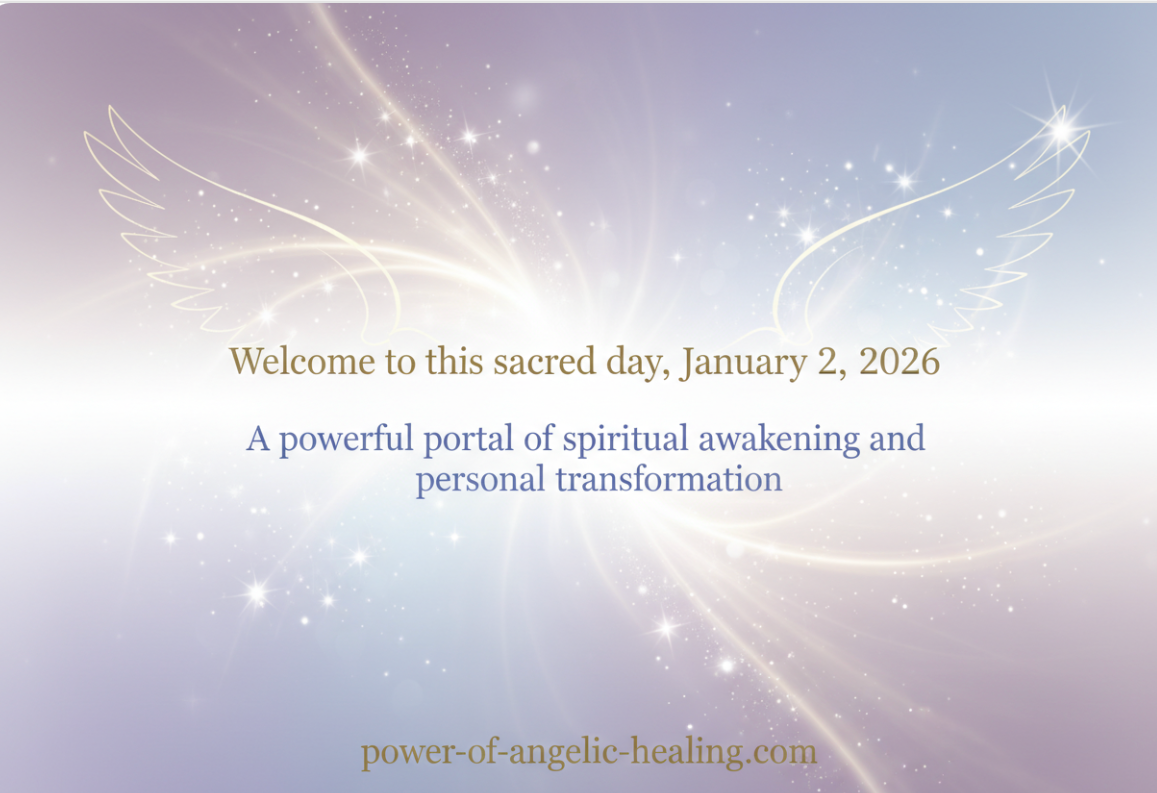 Welcome to this sacred day, January 2, 2026. As we step into the second day of this new year, the universe opens its arms to embrace you with infinite love and divine guidance.