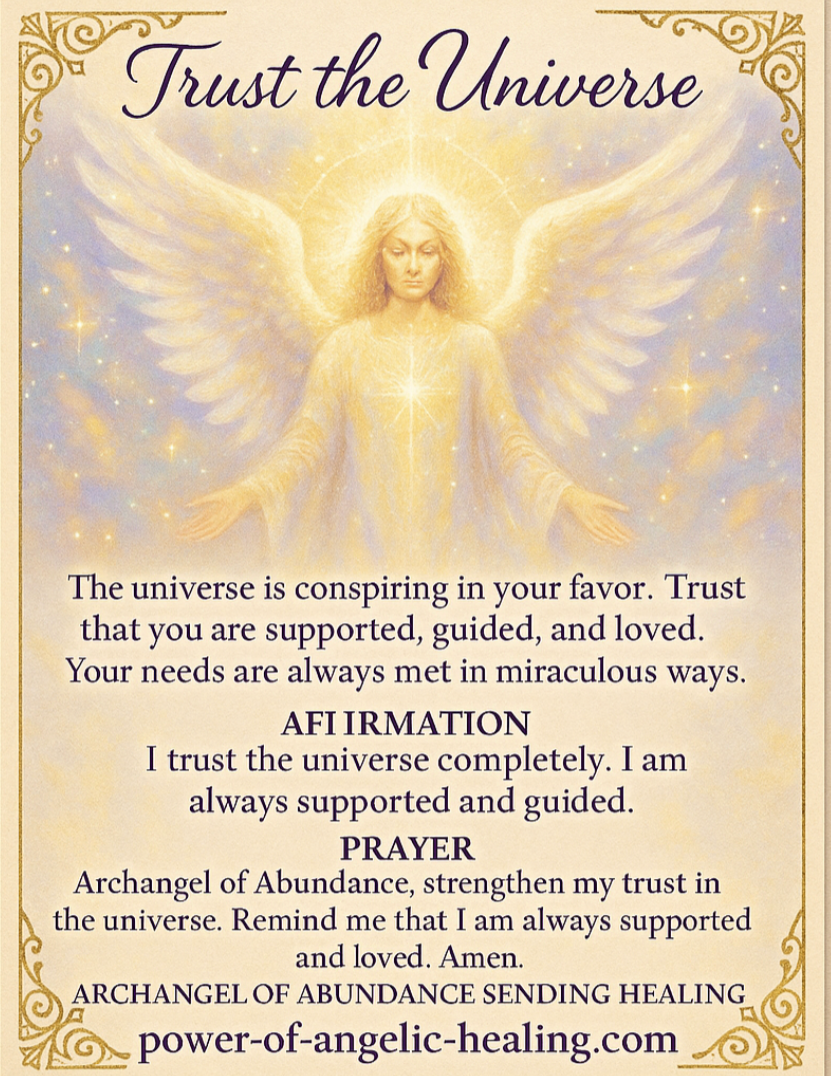 Trust the Universe