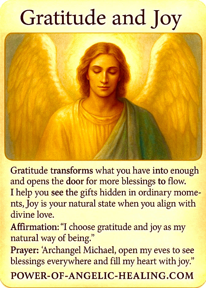 Archangel Michael's Teachings on Gratitude and Joy.