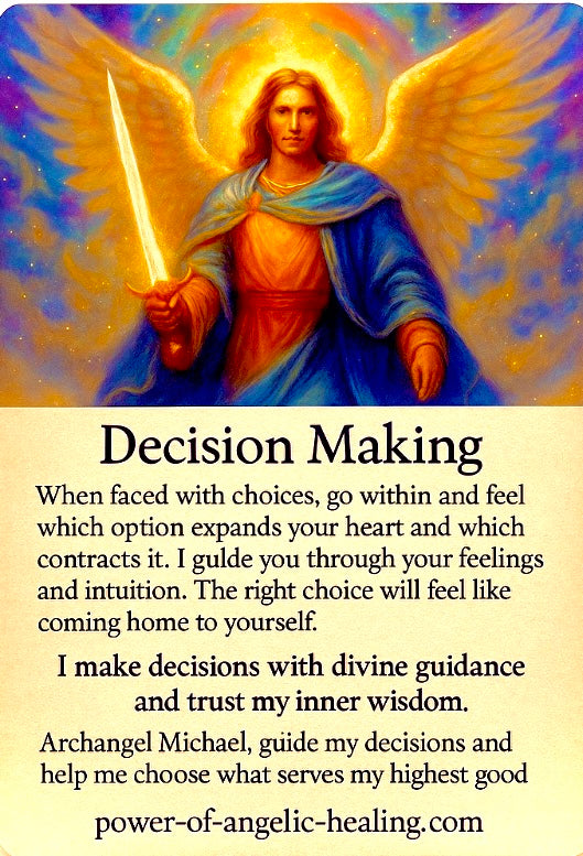 Archangel Michael's Divine Guidance on Decision Making