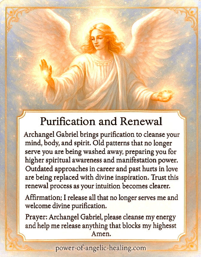 Purification and Renewal: A Divine Message from Archangel Gabriel