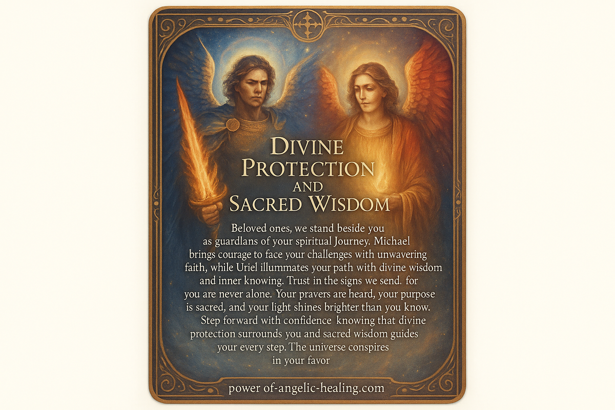 Messages from archangels Michael & Uriel.