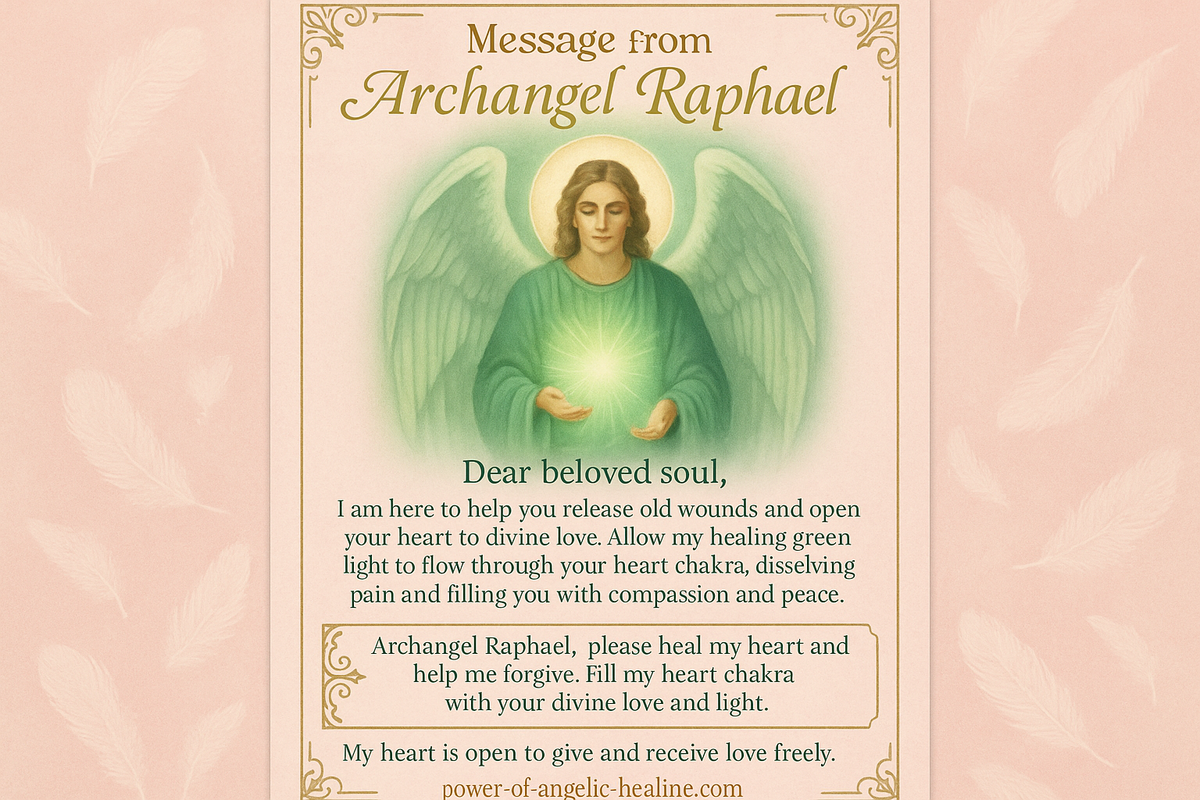 Message from Archangel Raphael
