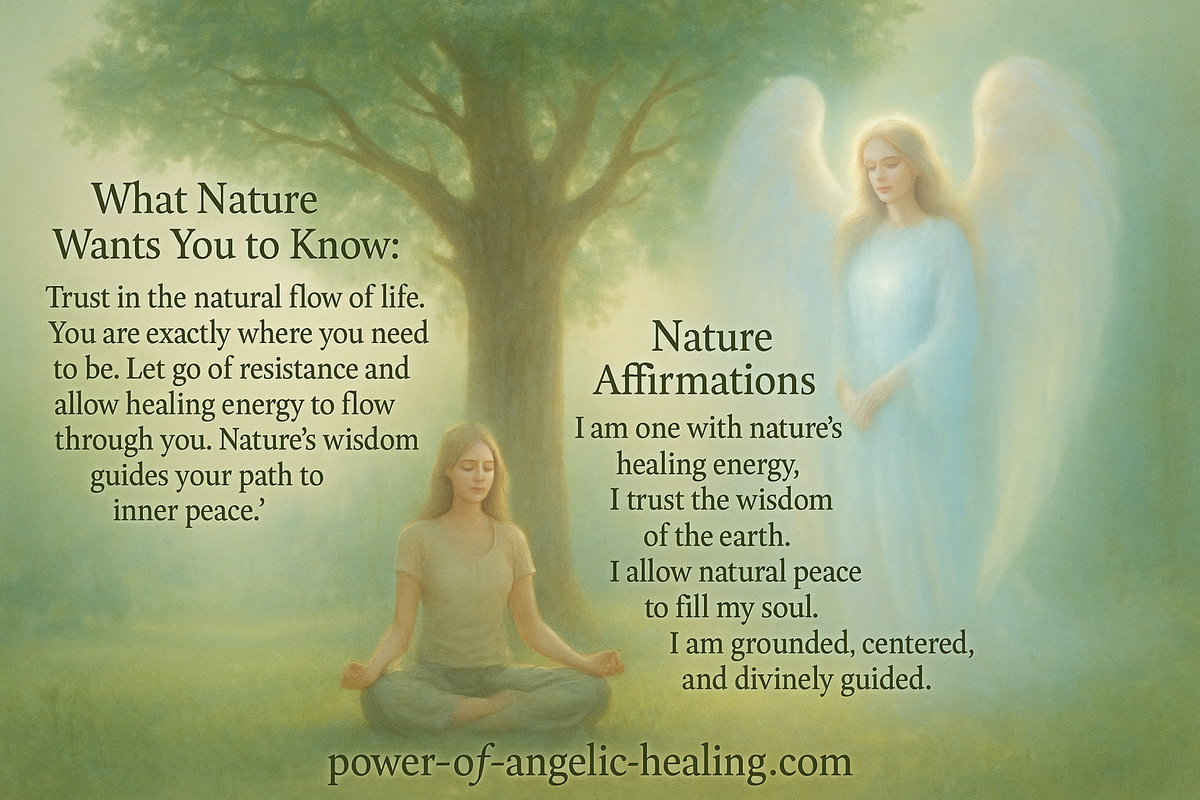 What nature wants you to know.